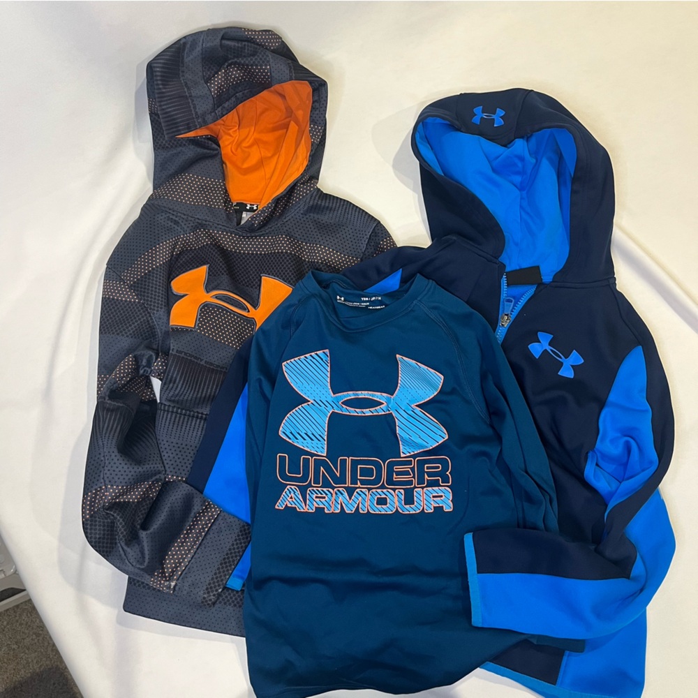 Under Armour Kids Hoodies and Shirt (group of 3)